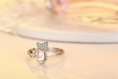 Bague chat -Silhouette- - 🐱 FELISHOP 🐱