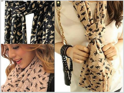 Foulard -Motif chat- - 🐱 FELISHOP 🐱